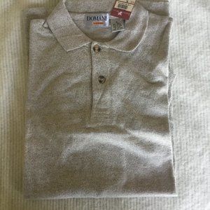 New Domani UOMO Polo Shirt Linen/Cotton XL